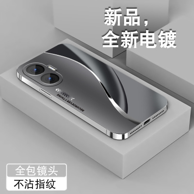适用红米Turbo4Pro手机壳男女小米RedmiTurbo4新款简约全包电镀银保护套防摔高级感软硅胶磨砂薄外壳潮流光银