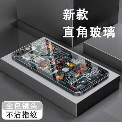 适用vivox20plus手机壳男X7新款X20机械装置X9PLUS钢化玻璃X6保护套创意X9S乐高结构X9SPLUS全包防摔硅胶外壳