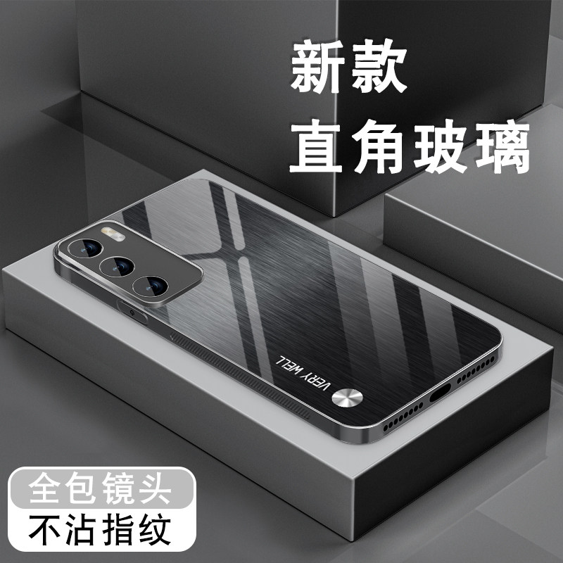 适用华为p40手机壳p30pro金属质感p20钢化玻璃P40PRO+全包防摔p10plus保护套男新款潮牌个性创意高级硅胶外壳