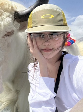 jennie无框墨镜女复古网红个性小框Y2K辣妹眼镜防晒水银色太阳镜