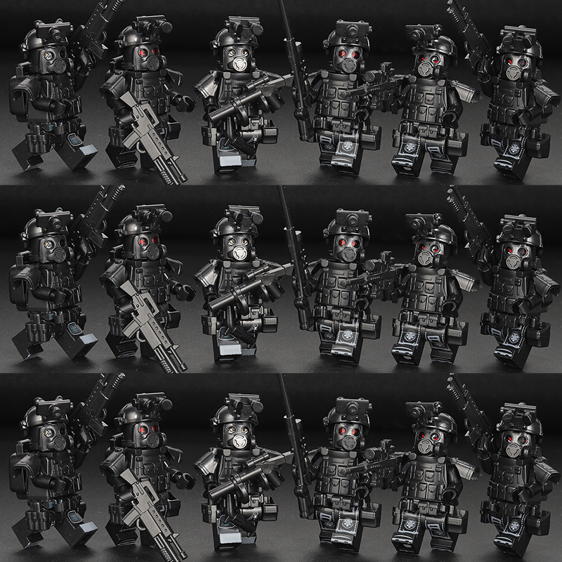 暗区突围装备毒气兵军事人仔防毒面具士兵拆弹服特种兵外骨骼装甲