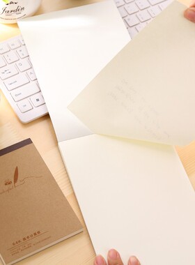 牛皮纸草稿本B5简约空白拍纸本16k学生计算簿记事本子文具