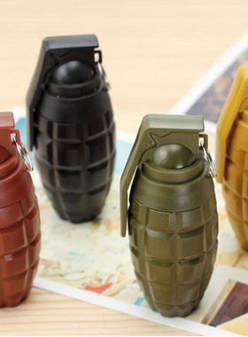 韩国创意文具手雷造型圆珠笔手榴弹伸缩圆珠笔CS穿越火线中油笔