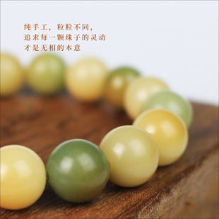 手串12MM白玉菩提子佛珠文玩男女绕指柔学生盘玩手链小青芒菩提根
