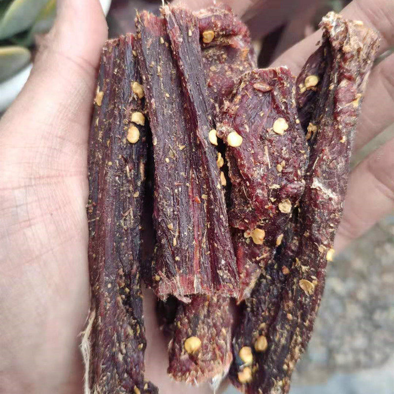 西藏特产500克一斤袋装阿佳手撕风干牦牛肉香辣味五香味开袋即