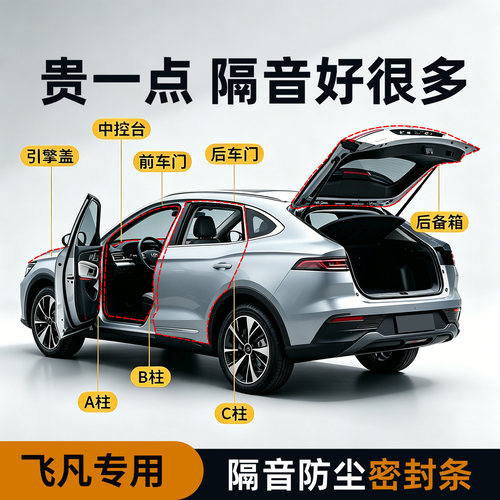 【飞凡专用】强效隔音降噪密封条