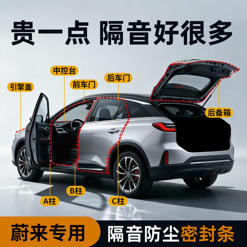 【蔚来专用】强效隔音降噪密封条