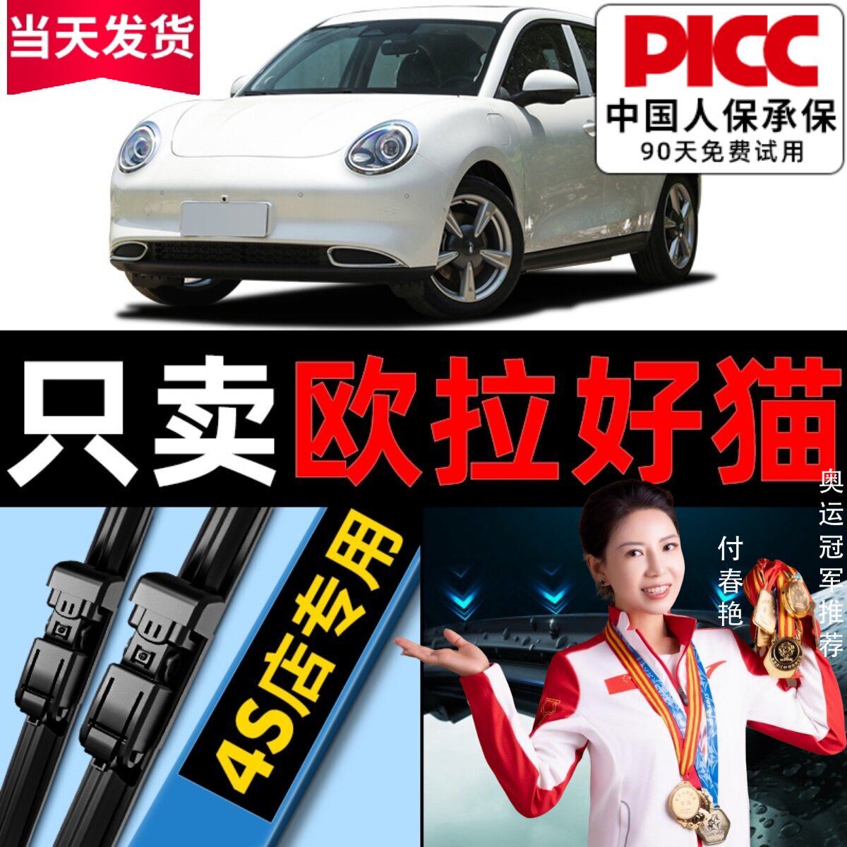 【欧拉好猫】GT雨刮器原装图片