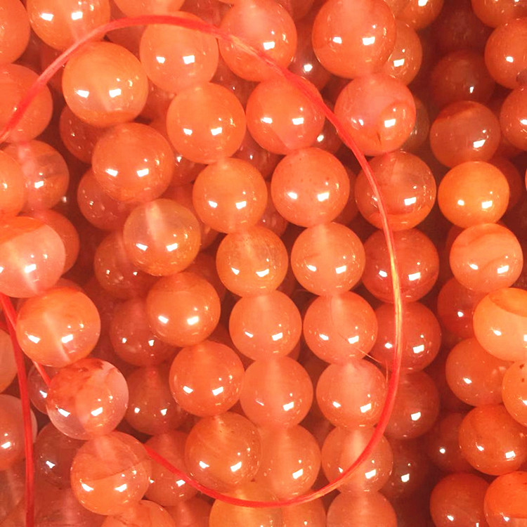 남쪽 붉은 마노 얼음 부동 라운드 구슬 BAOSHAN 불꽃 붉은 팔찌 할로윈 LIANGSHAN 비즈 액세서리 느슨한 구슬 DIY