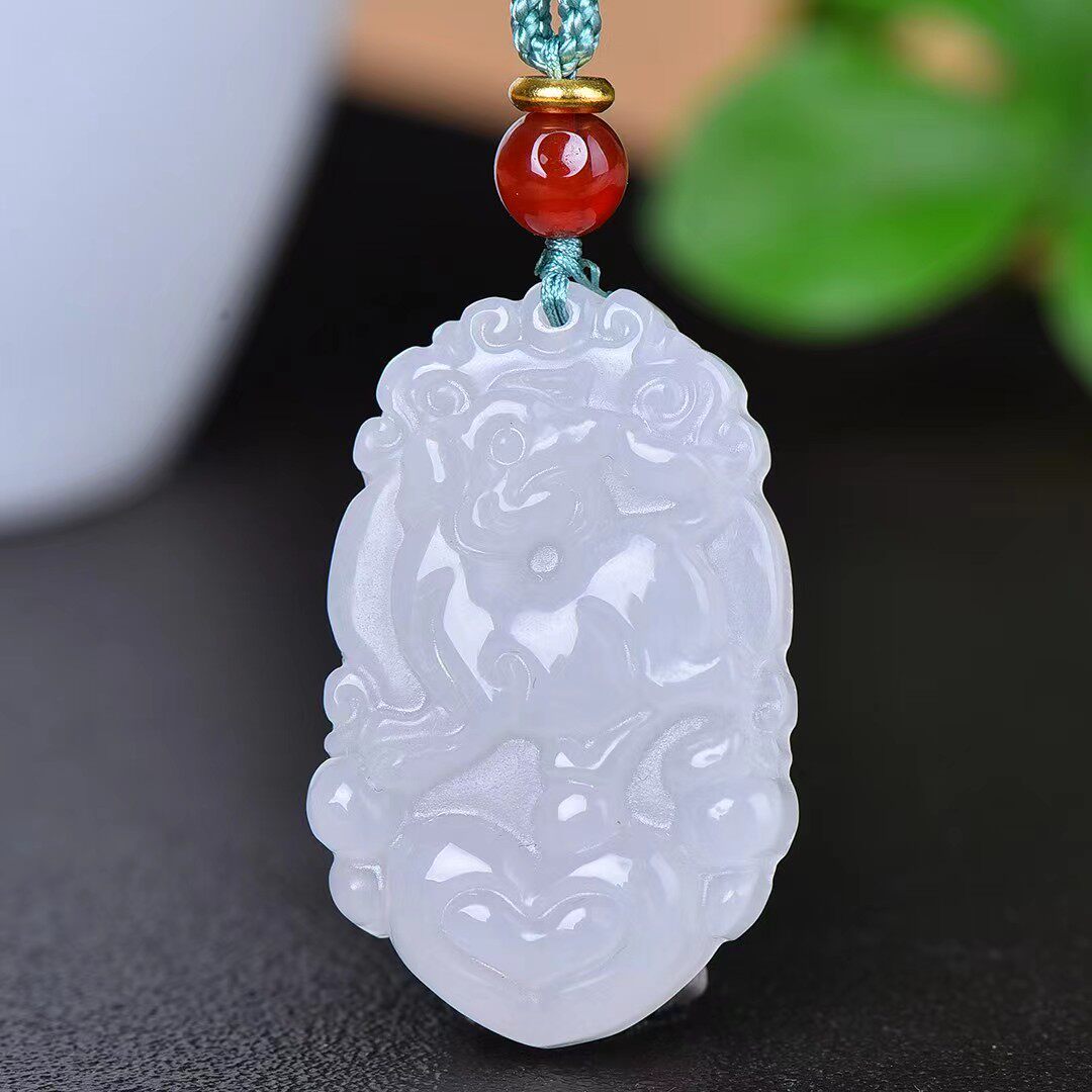 天淼玉器金丝玉吊坠挂件十二生肖