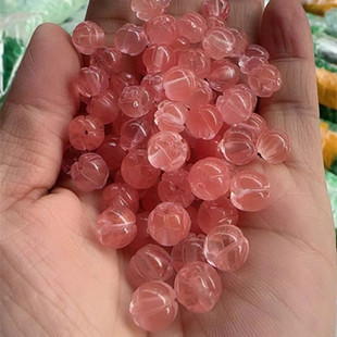 七彩莲花散珠海蓝宝南瓜珠冰晴粉西瓜晶体干青阳碧绿孔雀铁龙生