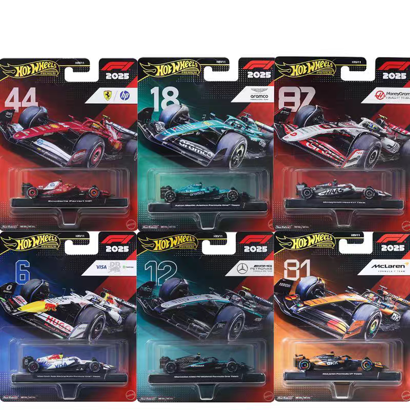 风火轮hot wheels合金车模玩具汽车模型收藏摆件套装F1方程赛车