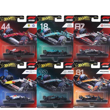 风火轮hot wheels合金车模玩具汽车模型收藏摆件套装F1方程赛车