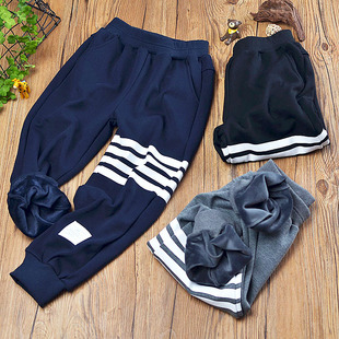 男童运动裤加绒加厚复合一体绒儿童装秋冬新款长裤子保暖不倒短绒