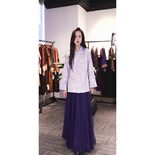 【穿搭师小鱼】新款色织四经纱绞罗上衣24217