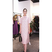 国风古典异色罗旗袍连衣裙44101 穿搭师小鱼