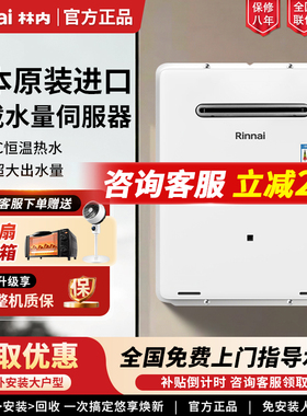 Rinnai/林内 JSW62-AM3237W日本原装进口32升大户室外燃气热水器