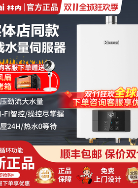 Rinnai/林内 RUS-R16E51G-CB即热零冷水增压循环16升燃气热水器