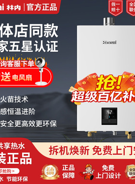 Rinnai/林内 JSQ31-GT11/PB4/PB2强排式燃气热水器13升16升小蛮腰