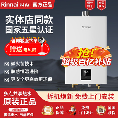 林内水量伺服器燃气热水器强排式