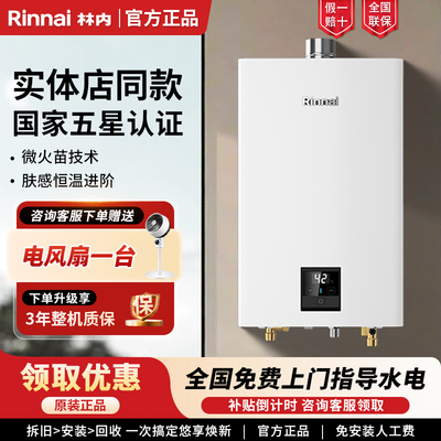 林内水量伺服器燃气热水器强排式