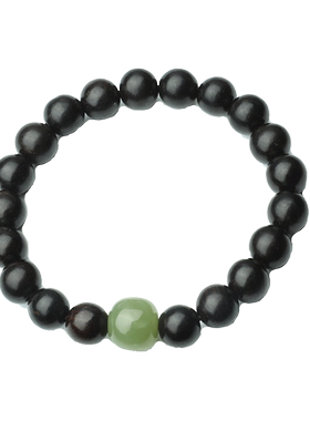 递福情侣实木未镶嵌民族风手串