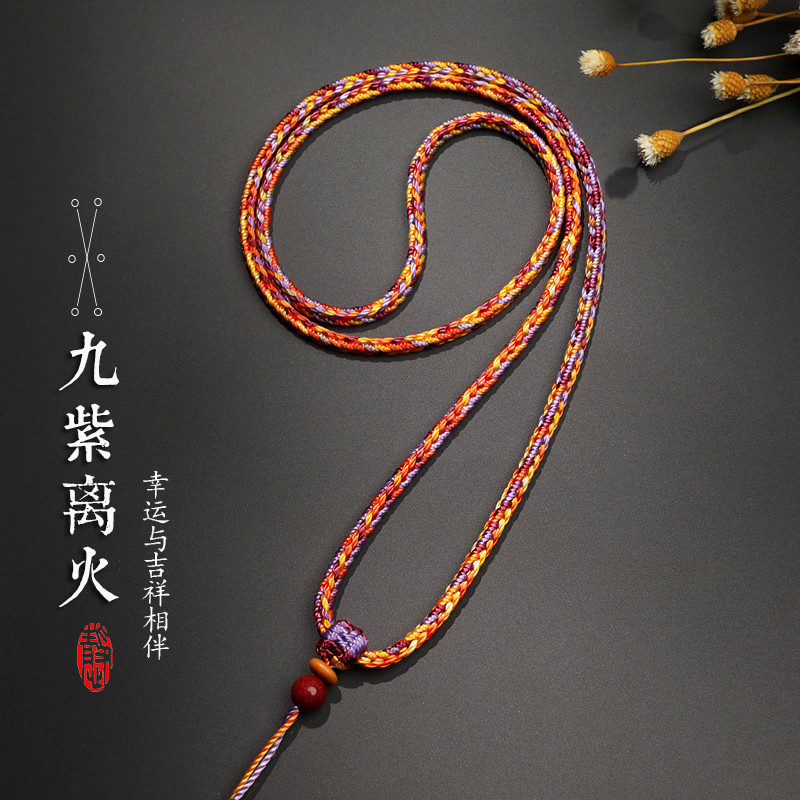 递福挂件绳纯手工八股编织绳