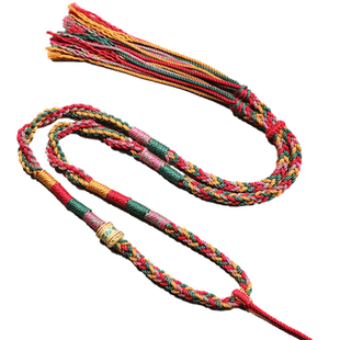 粗款大吊坠唐卡佛牌毛衣链专用挂绳棉绳项链绳个性藏式吊坠棉绳子