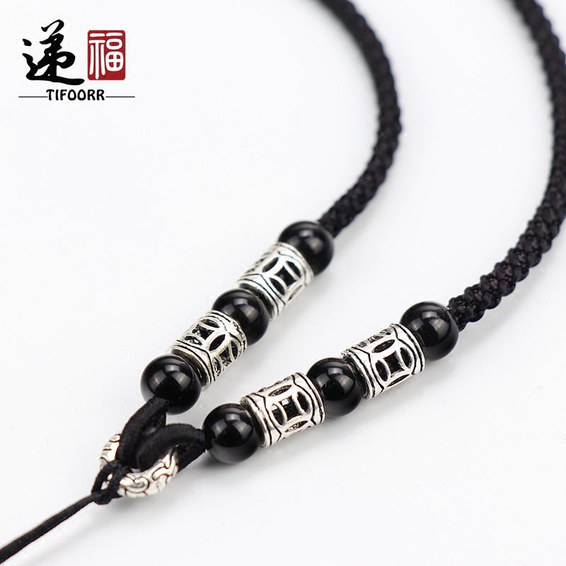 TIFOORR/递福吊坠挂件绳手工项链绳佛牌绳蜜蜡观音玉佛貔貅吊坠绳