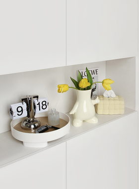 现代无障碍豪华入口钥匙储物装饰客厅入口门软装饰鞋柜展示柜装饰