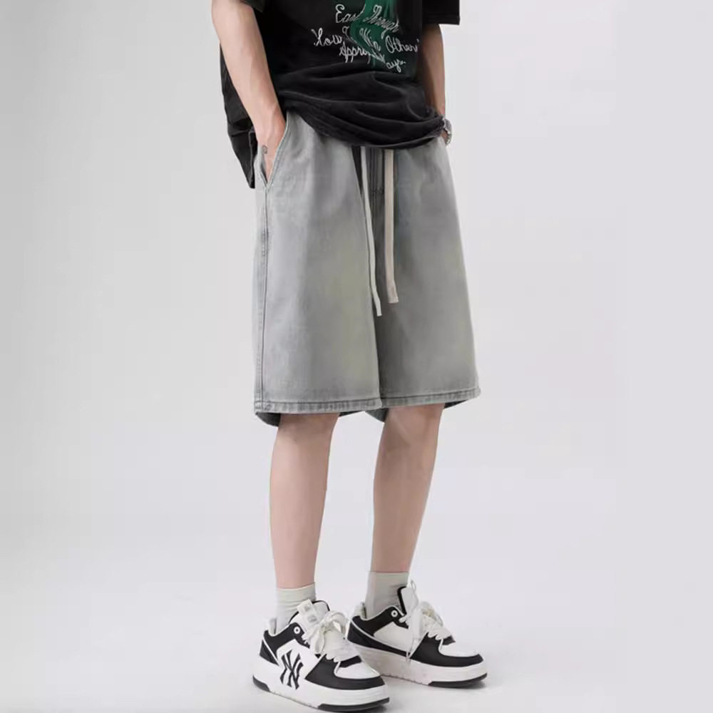 牛仔短裤男夏季美式男生裤子工装