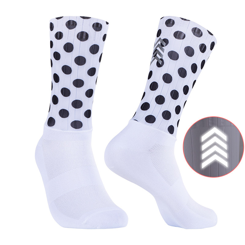 气动反光公路自行车专业运动队版环法骑行袜子男女中长筒比赛透气