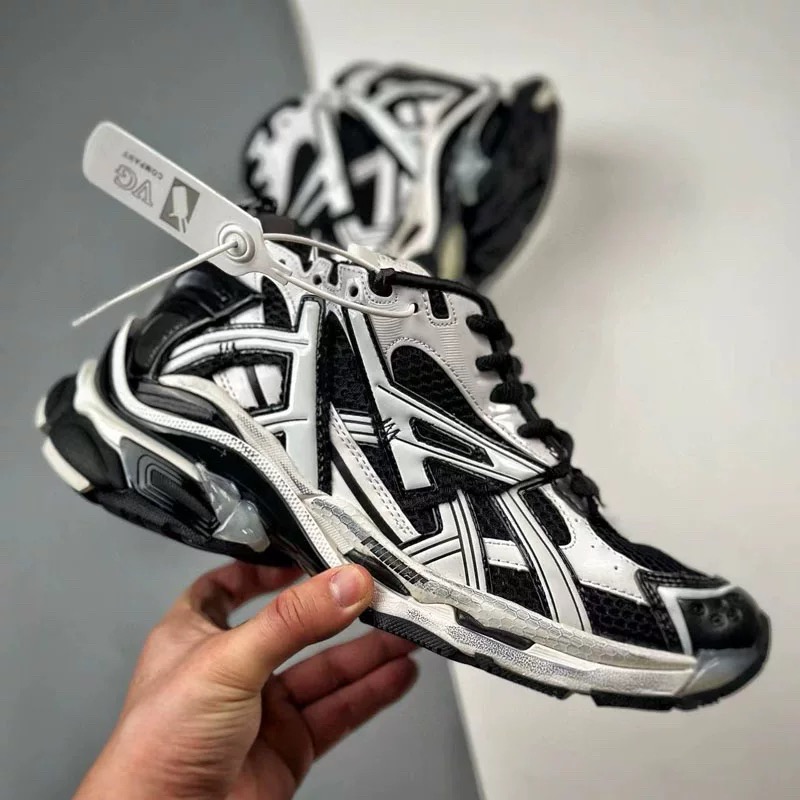 非市面通货 BALEN厚底做旧RUNNER老爹鞋拼色复古休闲运动鞋男女