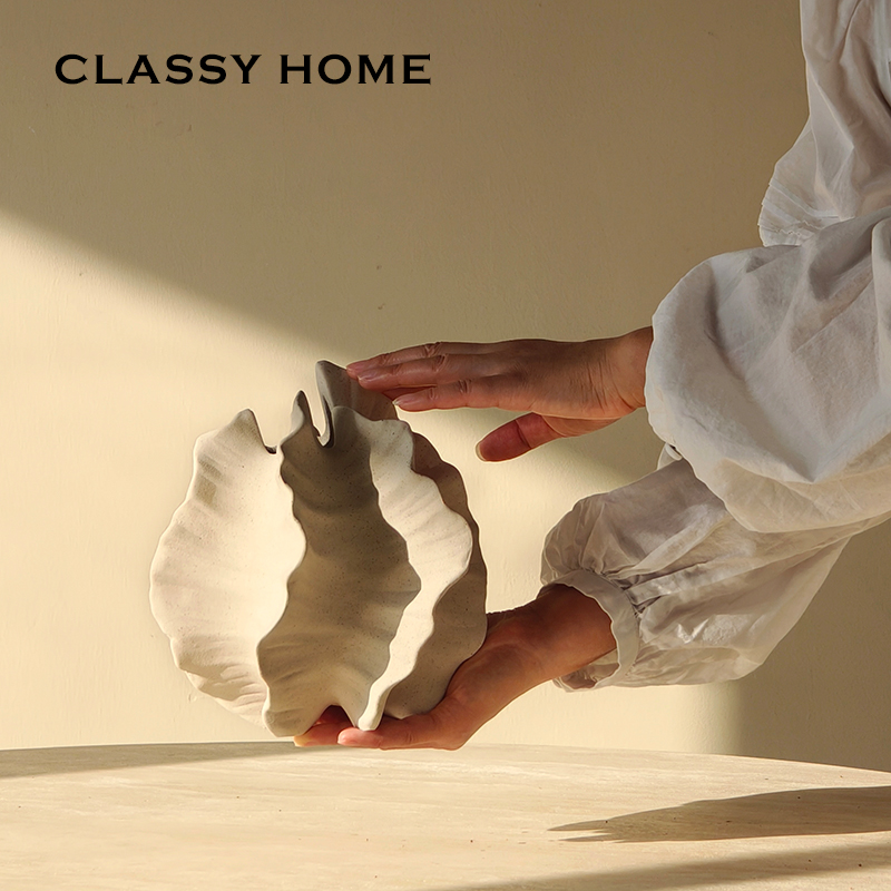 侘寂风陶瓷客餐厅民宿花瓶摆件