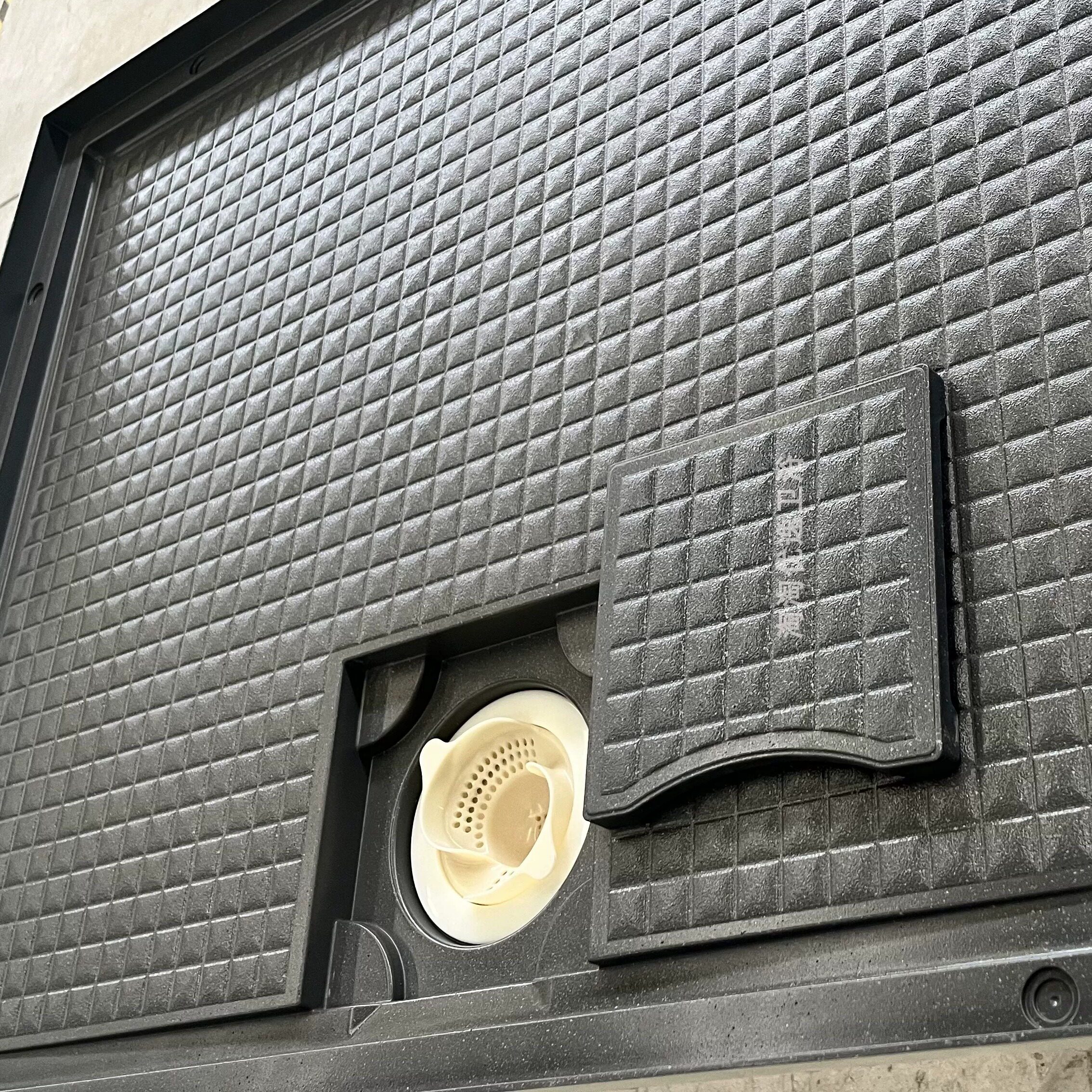 定制SMC纳米喷涂防水底盘日式高温一体成型防滑纹路淋浴房底盆