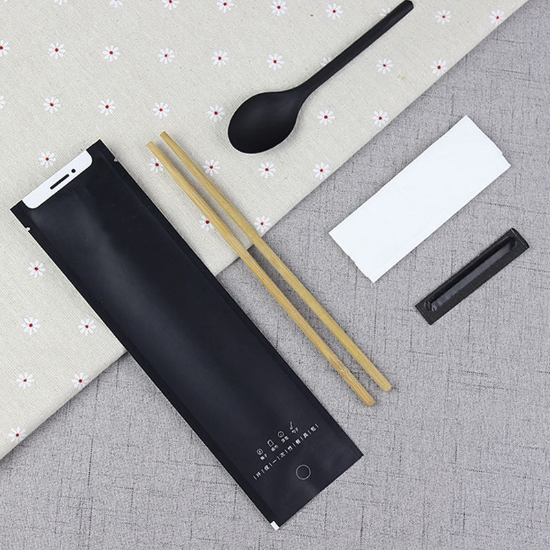 10双一次性筷子牛皮纸组合餐具