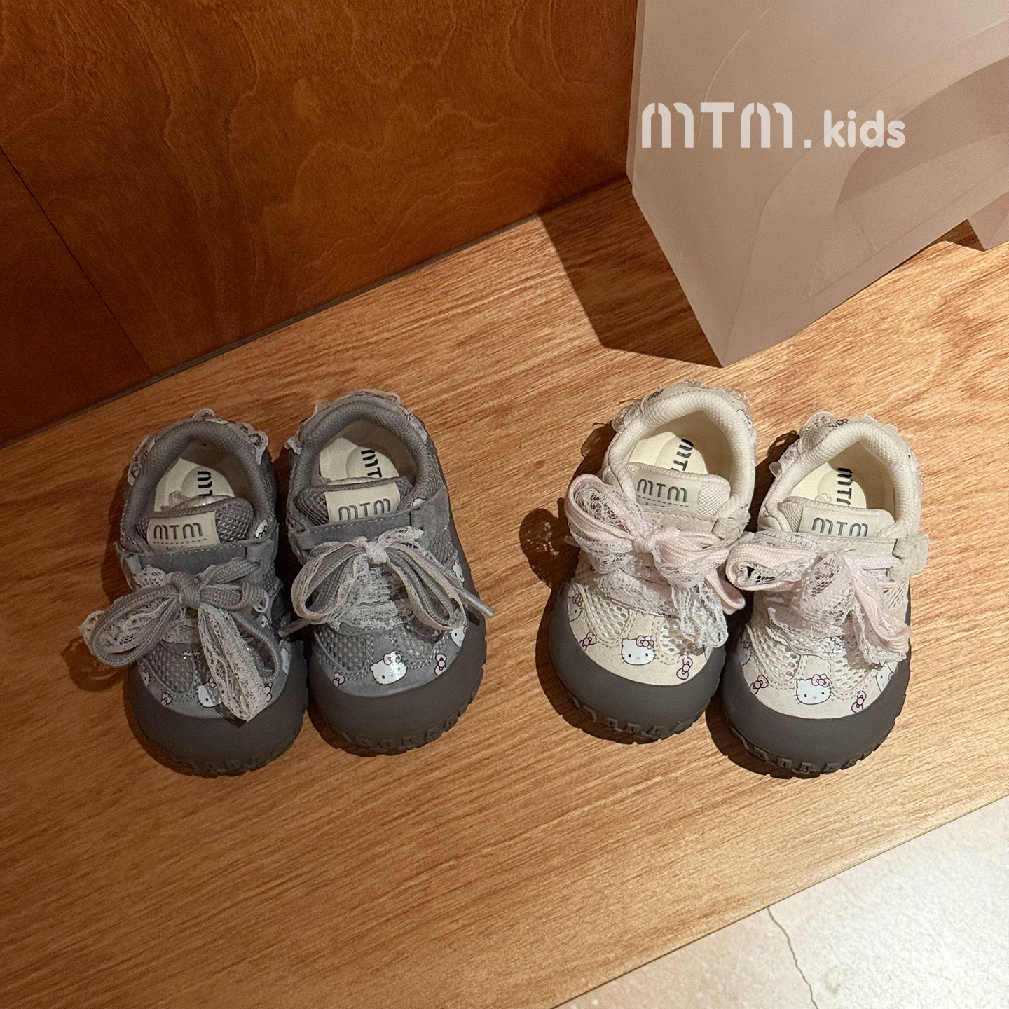 儿童真皮板鞋夏季新款韩系女童卡通包头德训鞋透网运动鞋学步鞋子