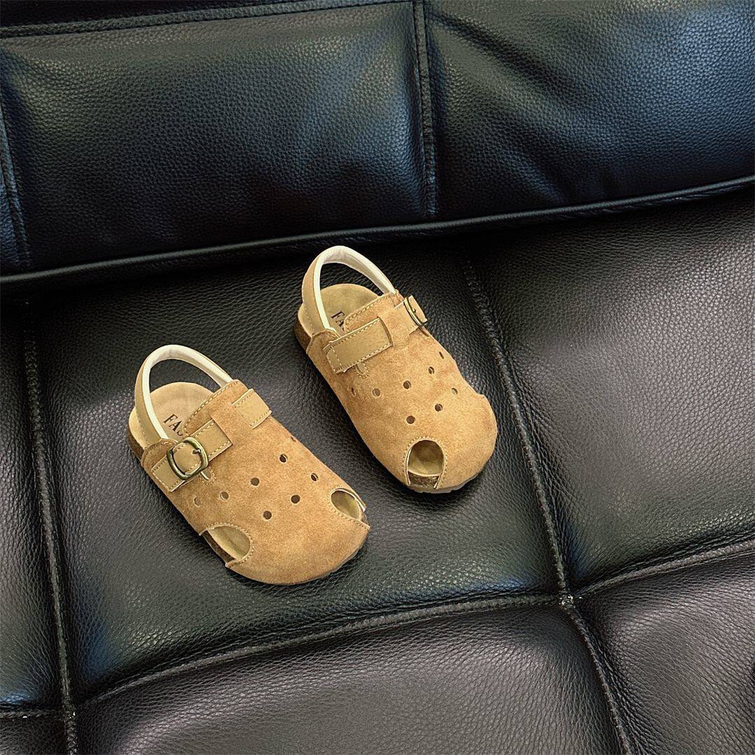 儿童凉鞋女童勃肯洞洞鞋夏季新款男童软底凉拖鞋宝宝学步鞋休闲鞋