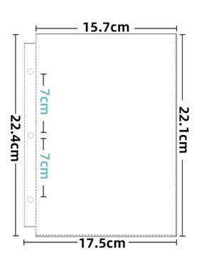 【175*224】1格页25页 大A5型补充页 卡页活页 加大A5型补充页