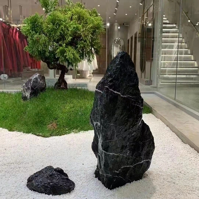 假山黑山石园林置石枯山水景观