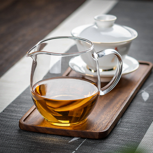 玻璃公道杯茶海耐热透明加厚家用功夫茶具简约日式 大号均杯分茶器