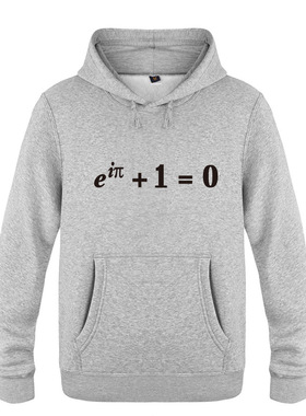 男式连帽卫衣 Euler Equation Identity Nerd Geek Science 搞笑