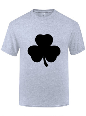 短袖棉T恤男宽松 Irish Clover Beer Four Leaf St Patricks Day