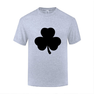 短袖棉T恤男宽松 Irish Clover Beer Four Leaf St Patricks Day