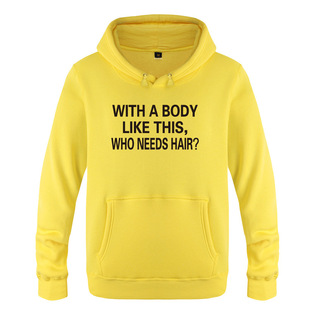 卫衣 With A Body Like This Who Needs Hair - Bald Dad Slogan