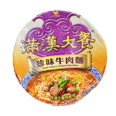 统一满汉大餐珍味牛肉面187g碗装