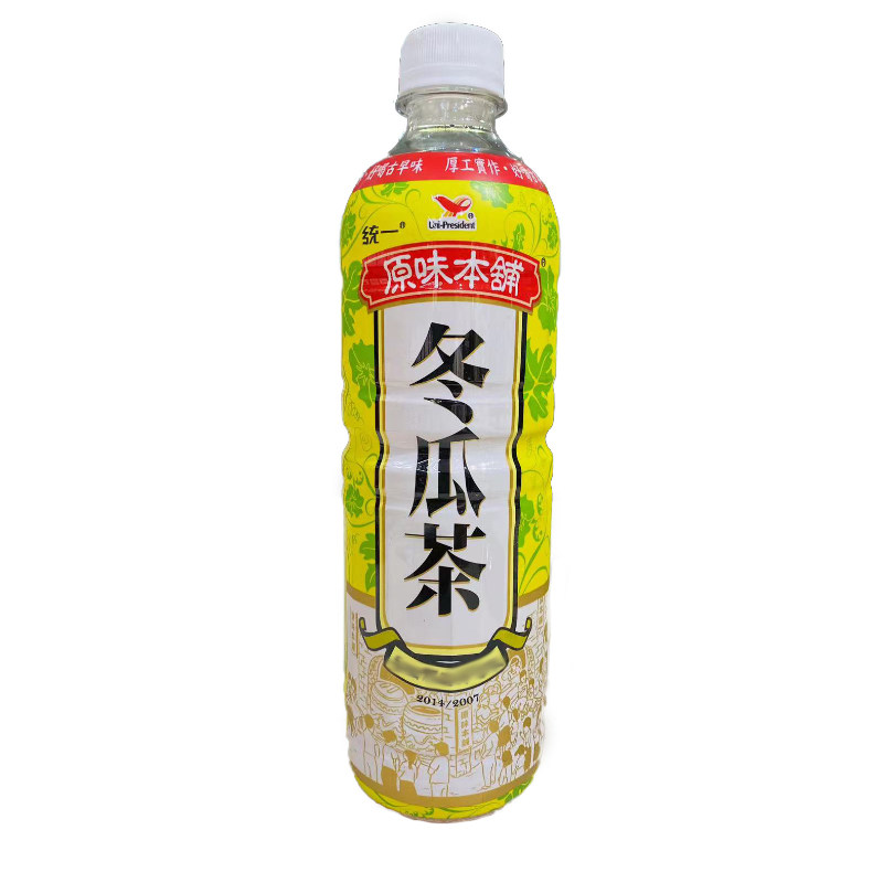 台湾统一原味本铺冬瓜茶600ml瓶装 古早味冬瓜茶清凉夏日饮品神器