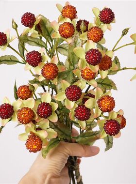 树莓ins仿真花仿真假花客厅装饰摆设插花家居果实餐桌摆件