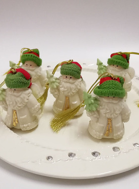 美国白宫Lenox圣诞树挂件圣诞老人吊饰陶瓷摆件圣诞节装饰品礼物