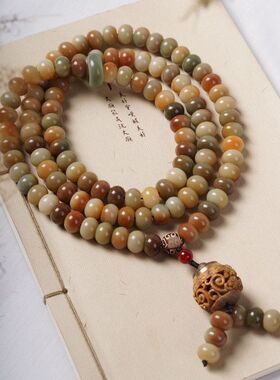 宝珠白玉多男手链同款菩提手串